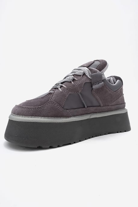 Riven Leren Platform Sneaker Dames - Image 4
