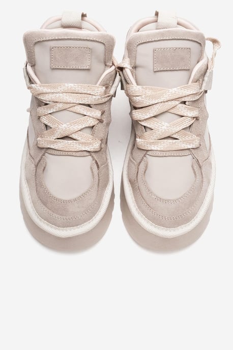 Riven Leren Platform Sneaker Dames - Image 3