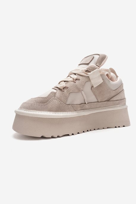 Riven Leren Platform Sneaker Dames - Image 4