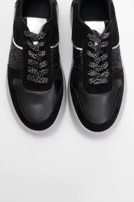 Felipe Glitter Leren Sneakers Dames - Image 2