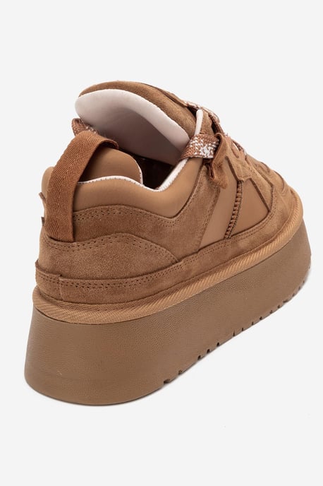 Riven Leren Platform Sneaker Dames - Image 5