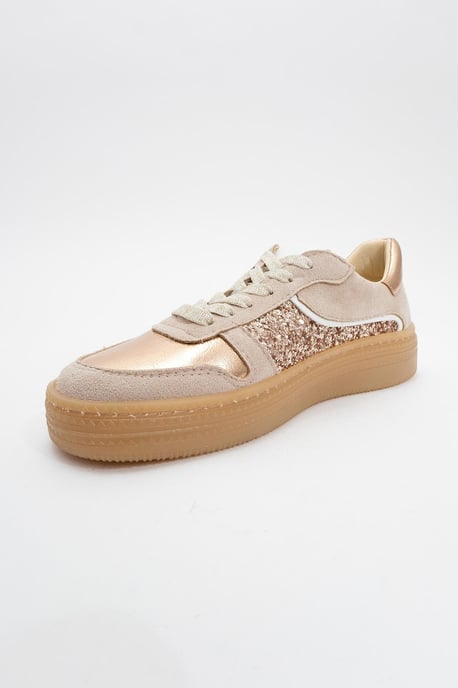 Felipe Glitter Leren Sneakers Dames - Image 4