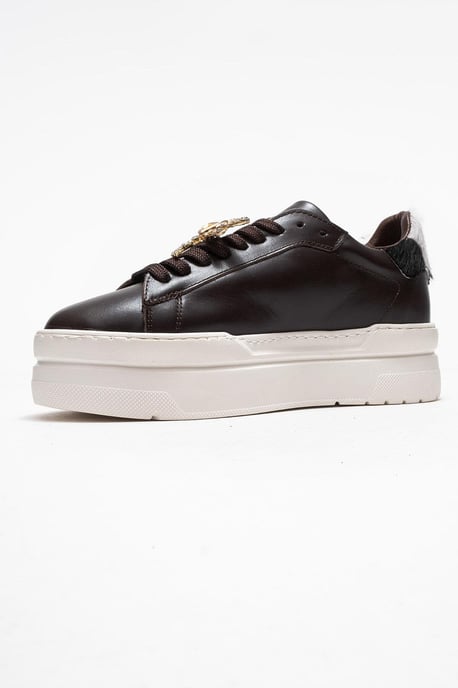 Laren Leren Gesp Sneakers Dames - Image 4