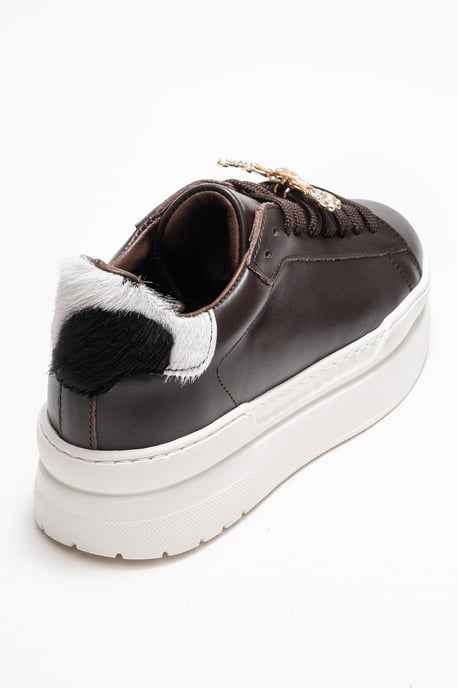Laren Leren Gesp Sneakers Dames - Image 5