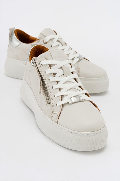 Allie Leather Zip Sko Women - Image 1