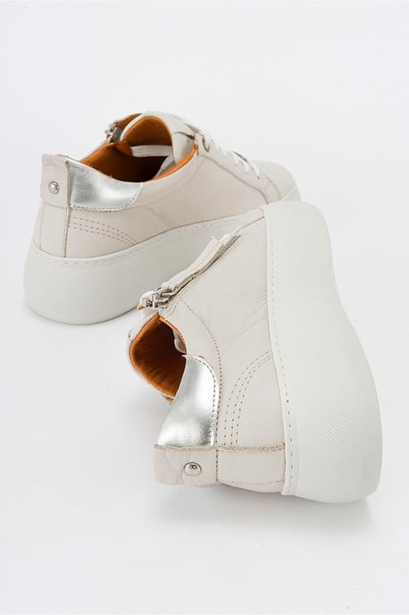 Allie Leather Zip Sko Women - Image 4