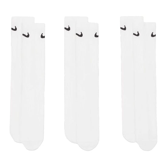 Nike Unisex Adult Lightweight Everyday Crew Socks (Pack of 3) (White) - Image 1