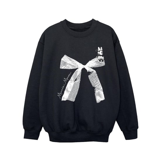Disney Meisjes Minnie Mouse Strik Sweatshirt (Zwart) - Image 1