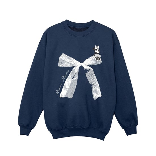 Disney Meisjes Minnie Mouse Strik Sweatshirt (Marineblauw) - Image 1