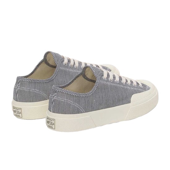 Superga Unisex Adult 2432 Works Stripe Trainers (Blue/White) - Image 2