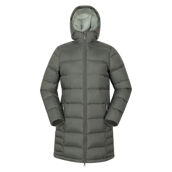 Mountain Warehouse Dames Stratus Extreme Opvouwbare Lange Donsjas (Khaki Groen) - Image 1