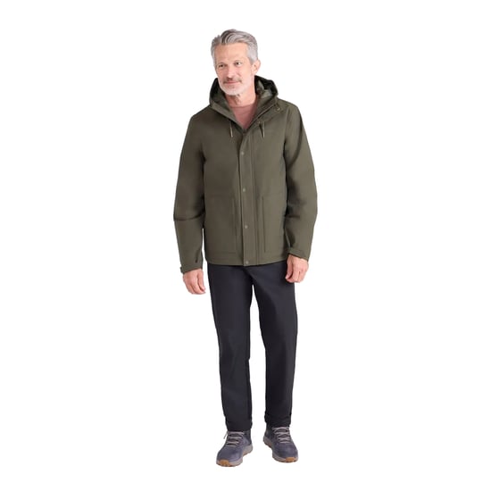 Mountain Warehouse Heren Oak Waterdichte Jas (Khaki Groen) - Image 5