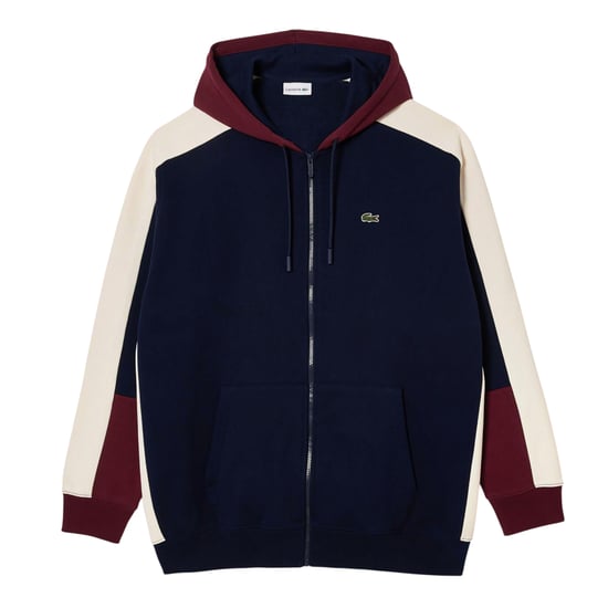 Lacoste Heren Logo Full Zip Hoodie (Marine) - Image 1