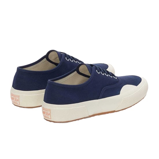 Superga Unisex Adult 2430 Deck Canvas Trainers (Navy/Off White) - Image 2