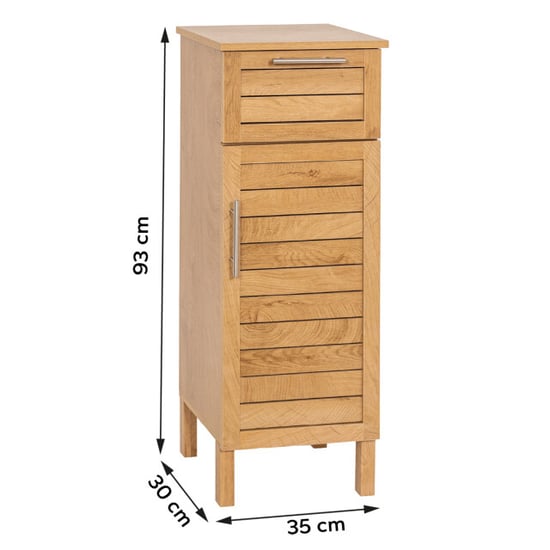 4bathroomz Bozen badkamerkast halfhoog 93 cm in houtlook - - Image 3