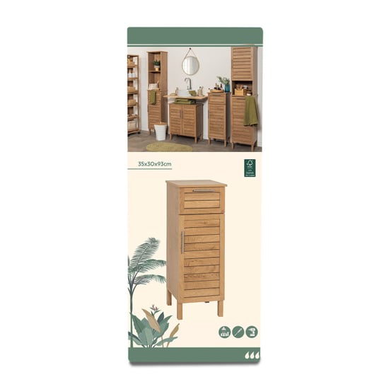 4bathroomz Bozen badkamerkast halfhoog 93 cm in houtlook - - Image 5