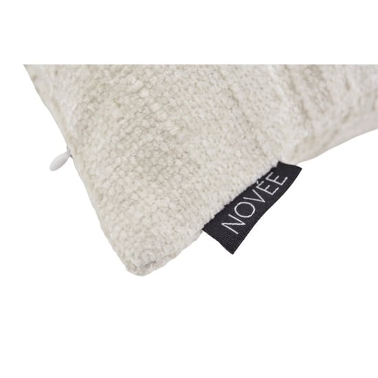 NOVÉE Chenille stripe crème | 45 x 45 cm | kussenhoes | polyester - Image 2