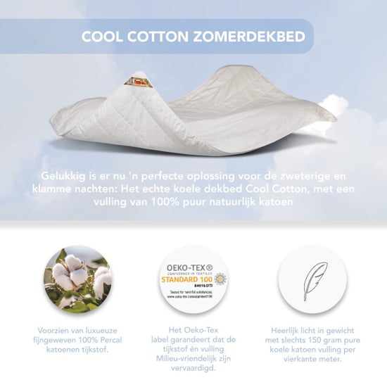 Cool Cotton Zomer dekbed original 100% puur katoen dun katoen zomerdekbed - - Image 5