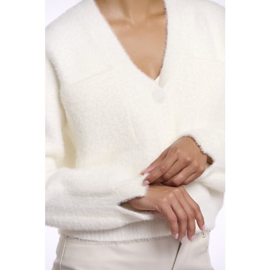 Rino & Pelle short v-neck cardigan isarea.5002621 70 snow white - Image 3