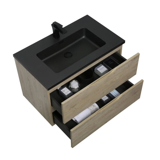 Badplaats Badkamermeubel set cairo 80 x 48 cm kastanje badmeubel met - Image 3