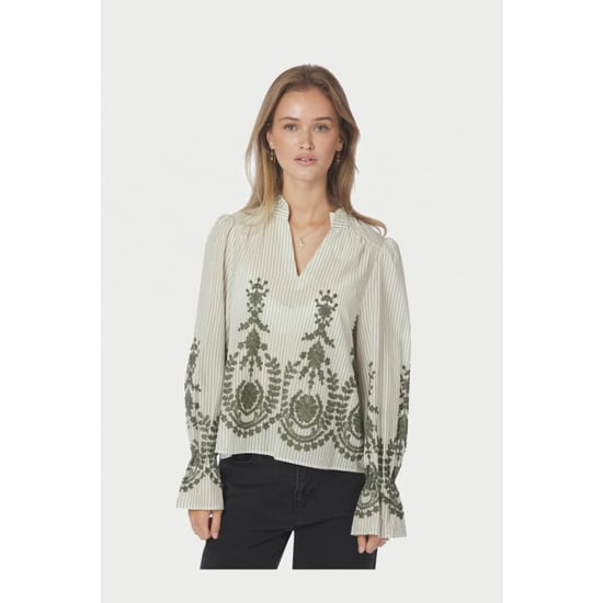 Neo Noir amara stripe emb 1633 723 dusty green - Image 3
