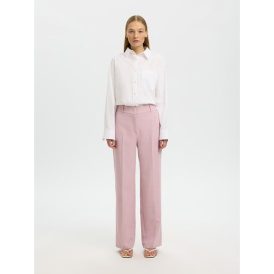 Selected Femme slwrita mw wide pant mel noos 16094206 bleached mauve - Image 2