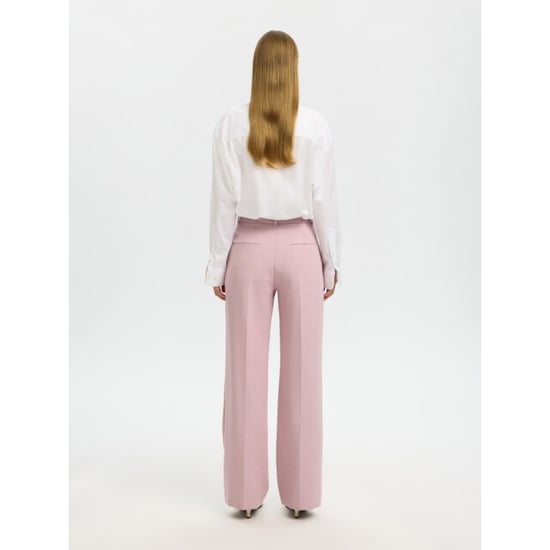 Selected Femme slwrita mw wide pant mel noos 16094206 bleached mauve - Image 6