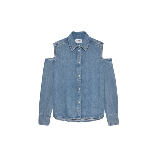 Catwalk Junkie 2601021609 open shoulder denim blouse - Image 2