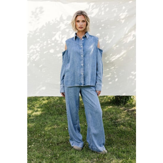 Catwalk Junkie 2601021609 open shoulder denim blouse - Image 6