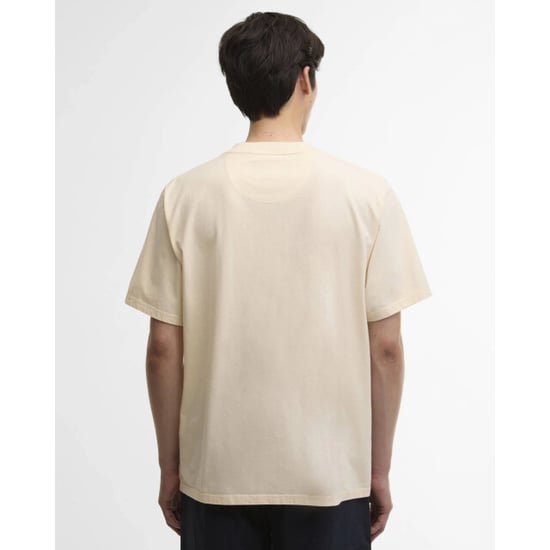 Barbour links os t-shirt mts1556 be13 neutral - Image 3