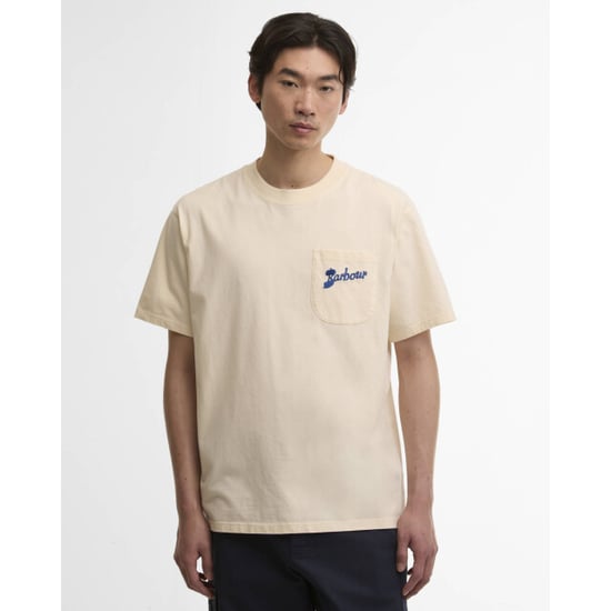 Barbour links os t-shirt mts1556 be13 neutral - Image 4