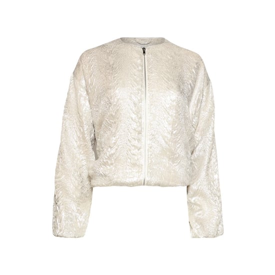 Smashed Lemon Bomberjack met slang print en metallic glans | - Image 4