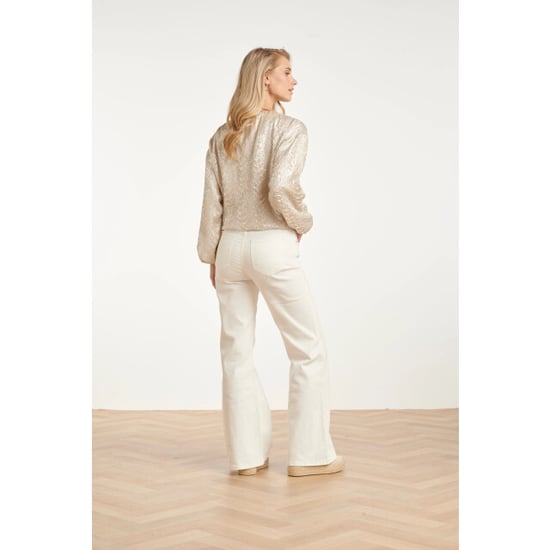 Smashed Lemon Bomberjack met slang print en metallic glans | - Image 6