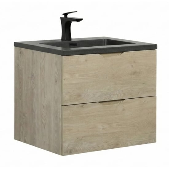 Badplaats Badkamermeubel set cairo 60 x 48 cm kastanje badmeubel met - Image 1