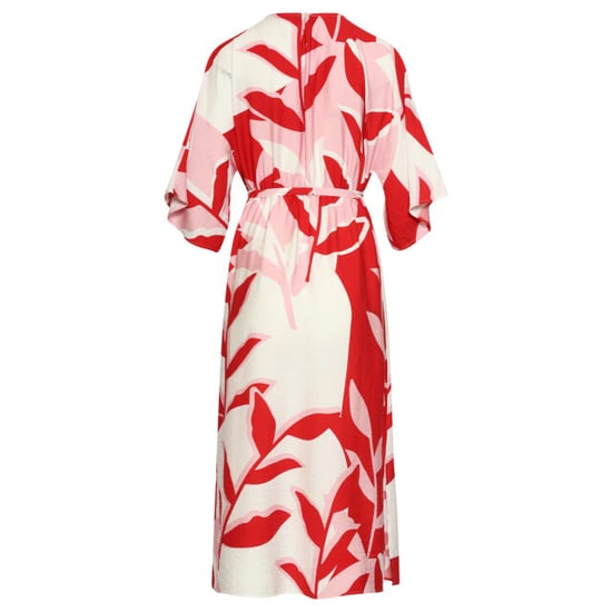 Smashed Lemon Maxi-jurk met rood en roze botanische print | - Image 5