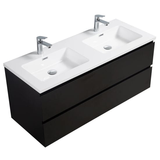 Badplaats Badkamermeubel set angela 120cm zwart badmeubel met - Image 5