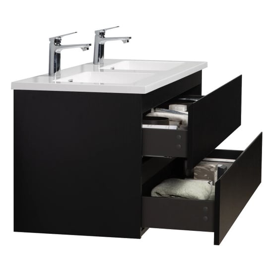 Badplaats Badkamermeubel set angela 120cm zwart badmeubel met - Image 6
