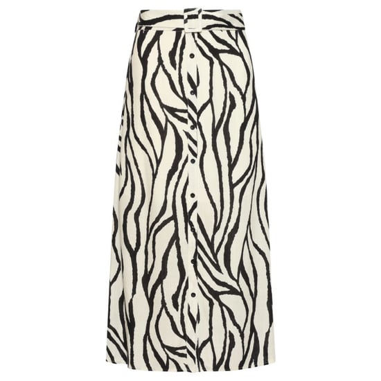 Smashed Lemon Midi-rok met zebra print off-white/zwart | - Image 4