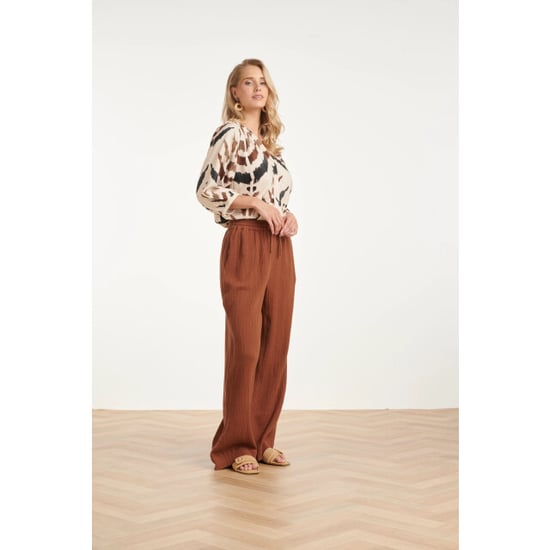 Smashed Lemon Blouse met v-hals en grafische aztec print | - Image 5