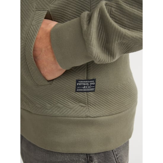 Petrol Industries men sweater collar zip m-1060-swc333 6134 dusty army - Image 3