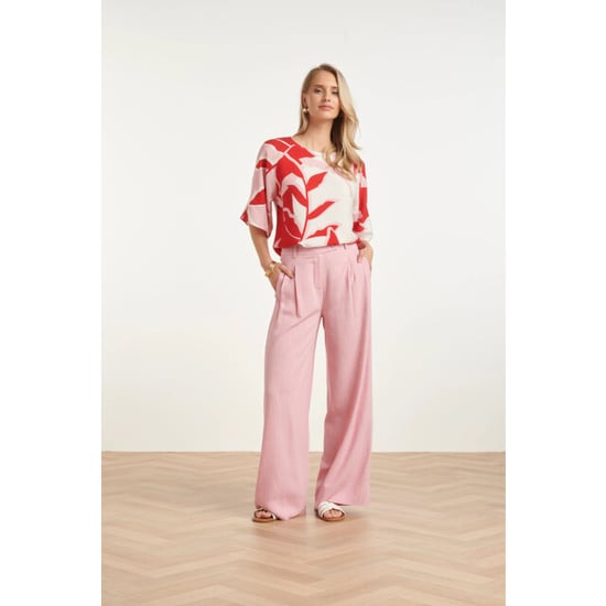 Smashed Lemon Top met wijde mouwen en botanische print | - Image 1