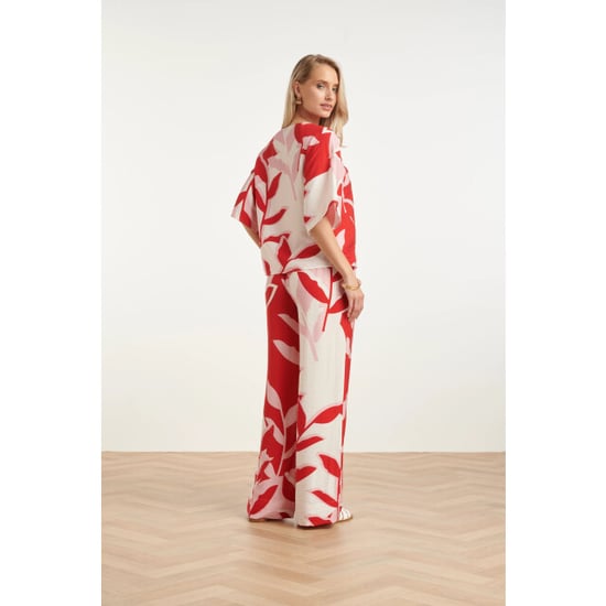 Smashed Lemon Top met wijde mouwen en botanische print | - Image 2