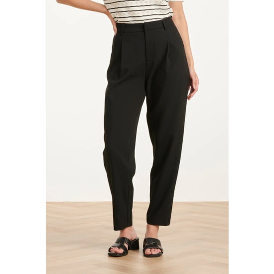 Smashed Lemon Elegante pantalon met plooi en hoge taille | - Image 4