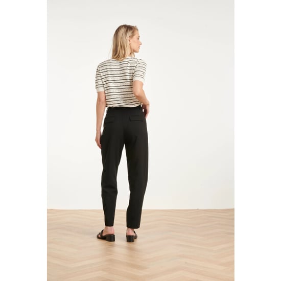 Smashed Lemon Elegante pantalon met plooi en hoge taille | - Image 5