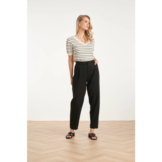 Smashed Lemon Elegante pantalon met plooi en hoge taille | - Image 6