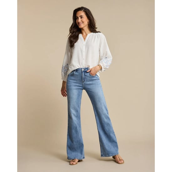 Red Button Broek srb4842 brielle flare lightstone - Image 3