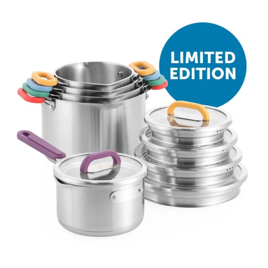 BK Cookware Bk arts&crafts limited edition 5-delig rvs kookpannenset - Image 2