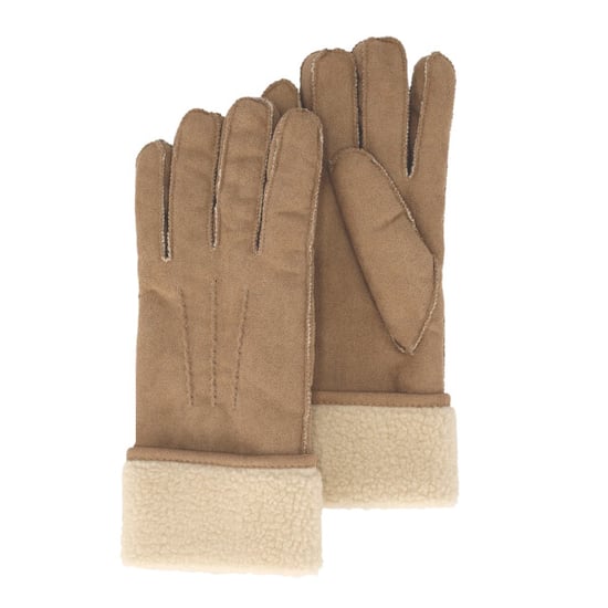Sarlini Dames suèdine handschoenen lichtbruin - Image 1