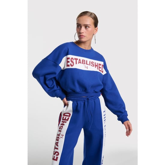 Alix The Label Logo tape sweater kobalt - Image 2