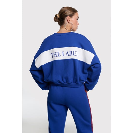 Alix The Label Logo tape sweater kobalt - Image 3